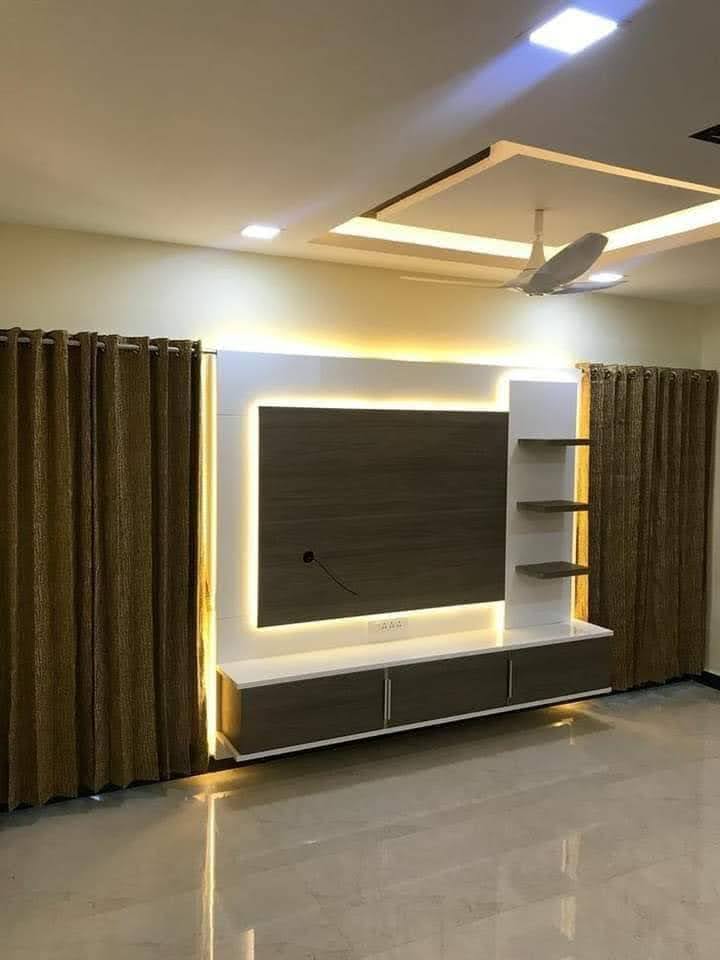 Modern Bathroom Vanity with Frameless LED Mirror & Tile Wall Cladding - Execution #